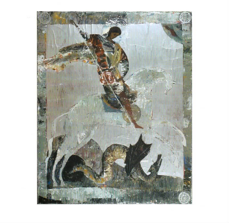 icono de natalia kirillova sanjorge y el dragón