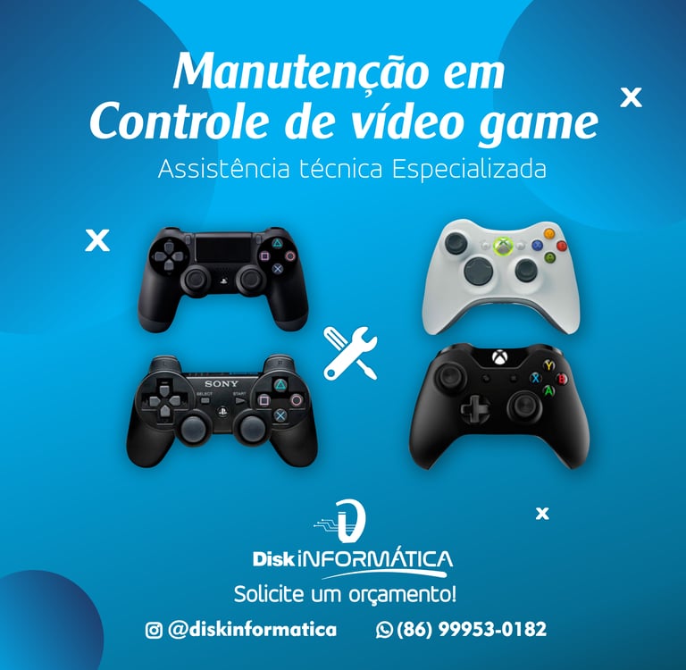 Onde reparar o video game em piripiri, loja de conserto de video game