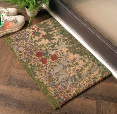 Outdoor Mats with a woodland animals illustration