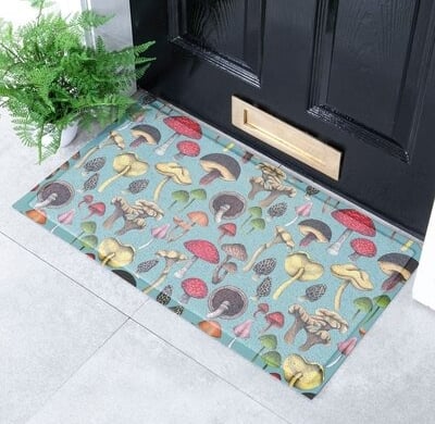 Outdoor Mat with a mushrooms pattern