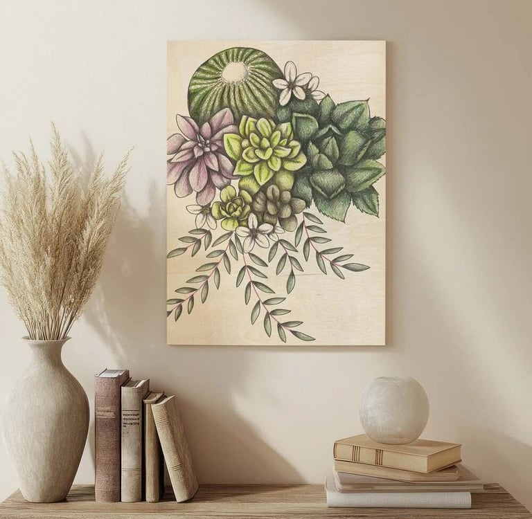 Animal Illustration Wall Art in a Living RoomAnimal Illustration Wall Art in a Living Room