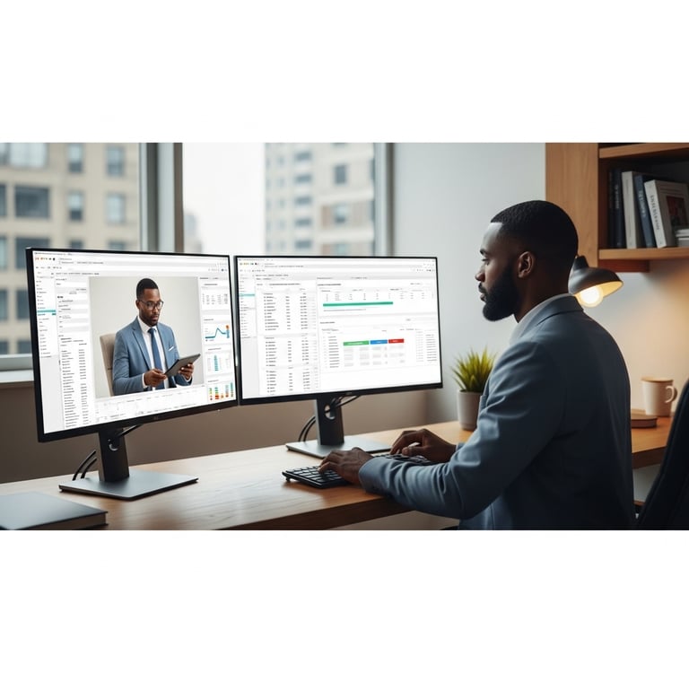 real estate agent calculating net profit from commissions