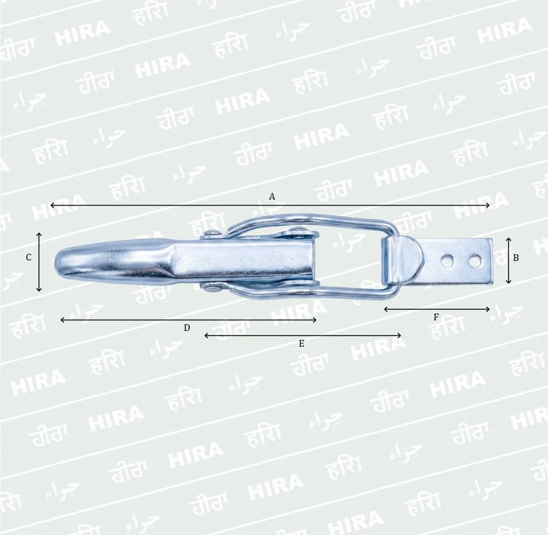 IRA TC90 heavy duty spring loaded toggle latch zinc plated