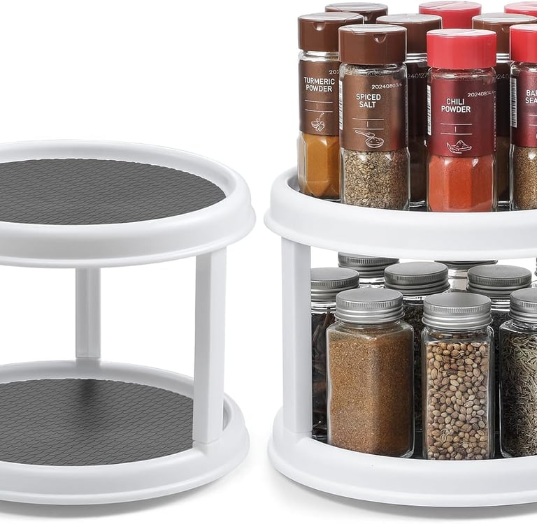 2-pack Lazy Susan Spice Organizer