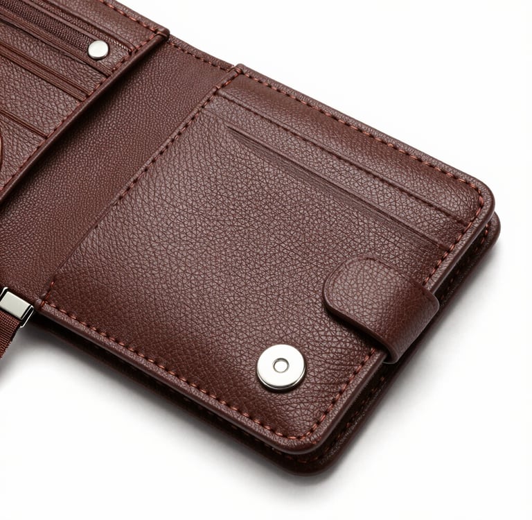 black leather wallet