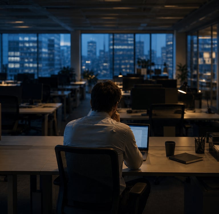 Cadre performant ressentant une perte de sens au travail