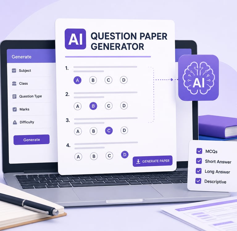 AI Question Paper Generator for teachers and schools