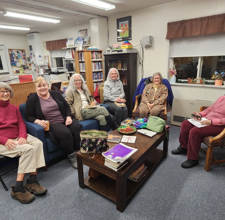 Cozy corner for book clubs and other groups