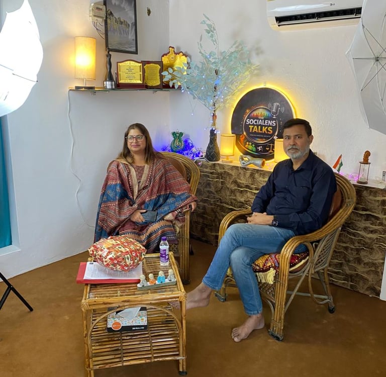 Priya Gulati podcast on social work and community impact The Socialens Talks