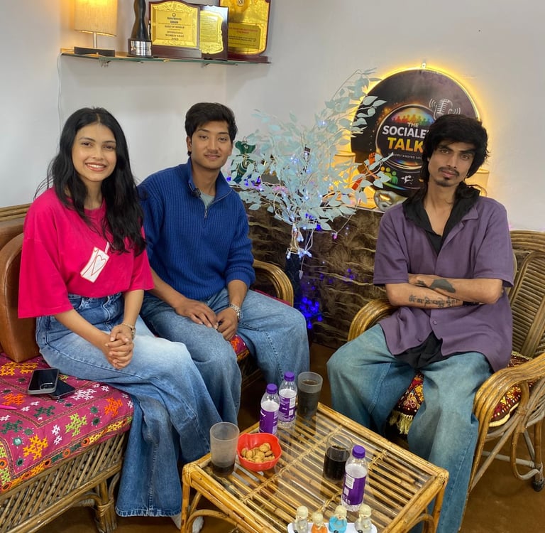 Arjun Thapa Anamika Raj acting journey The Socialens Talks discussion struggle auditions Uttarakhand