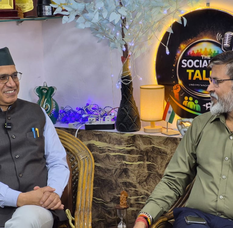 Prof H C Purohit student life stress and career reality podcast The Socialens Talks Doon University