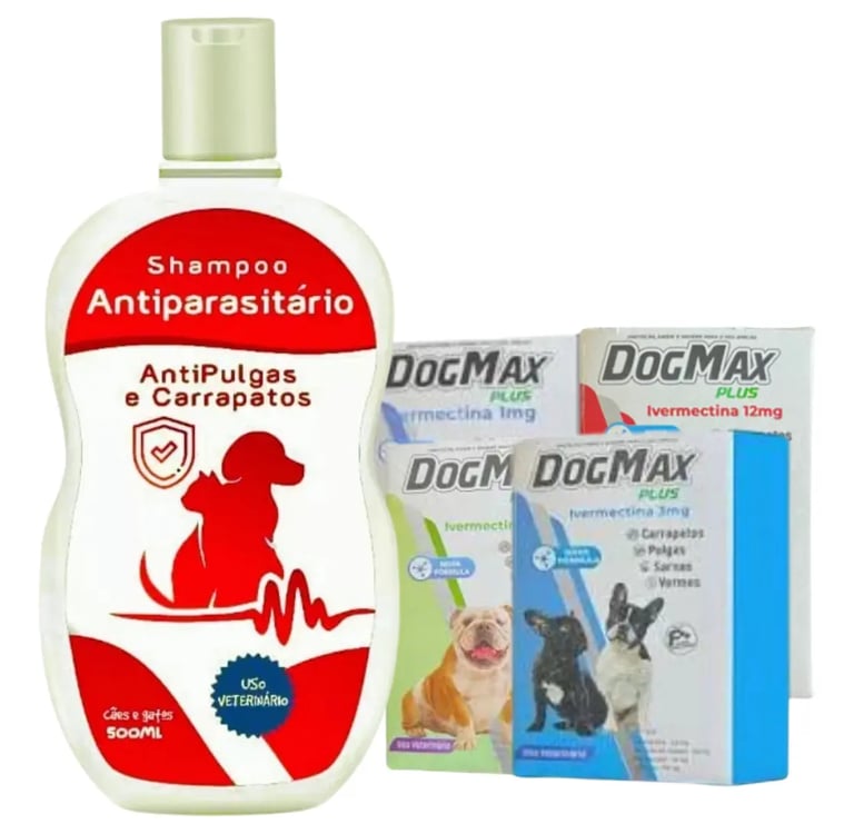 Shampoo Pet 7 Em 1 + 4 Comp Antipulga Até 5kg Maxprotect