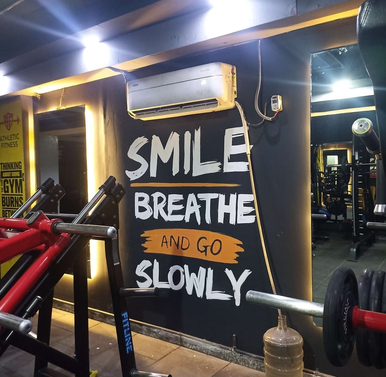 Gym Wall Painting in delhi