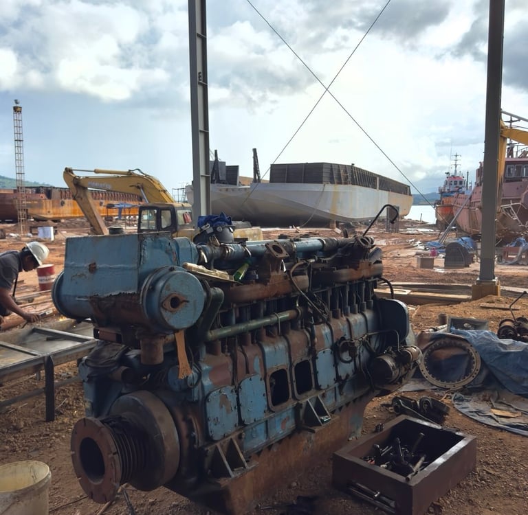 Perawatan dan Perbaikan Mesin PT. Nautica Oriental Shipyard Kendari