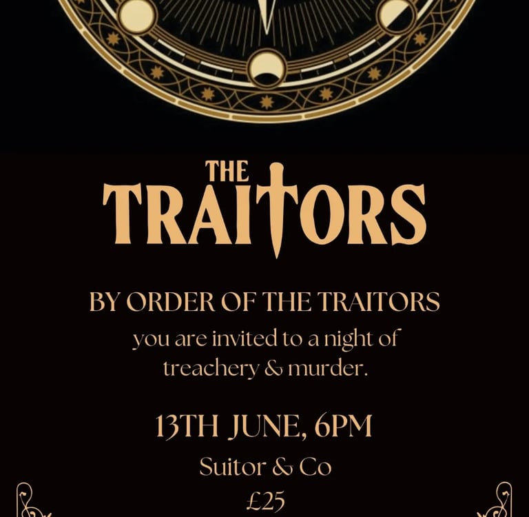 Traitors party invitation