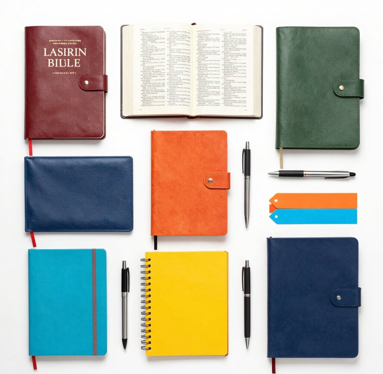 An artful display of thematic book sets paired with charming bookmarks and bookish candles.