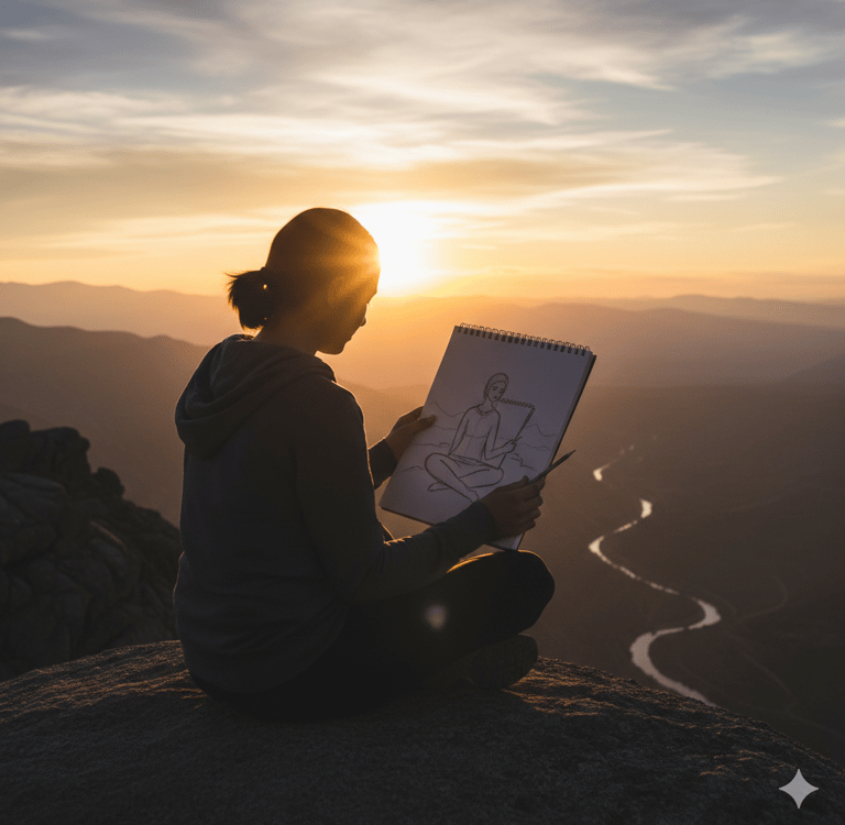 Eu me vejo no mais profundo canto do meu ser.