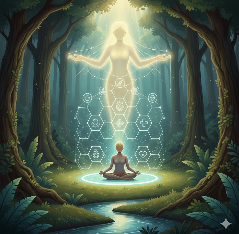 Anamnese e triagem de segurança para participação em rituais de Ayahuasca.