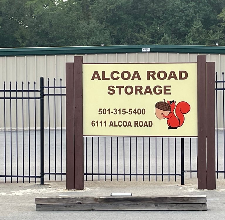 Signage at Alcoa Road Storage