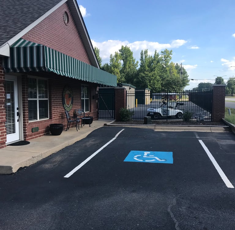 This is the front of our office at 6111 Alcoa Road