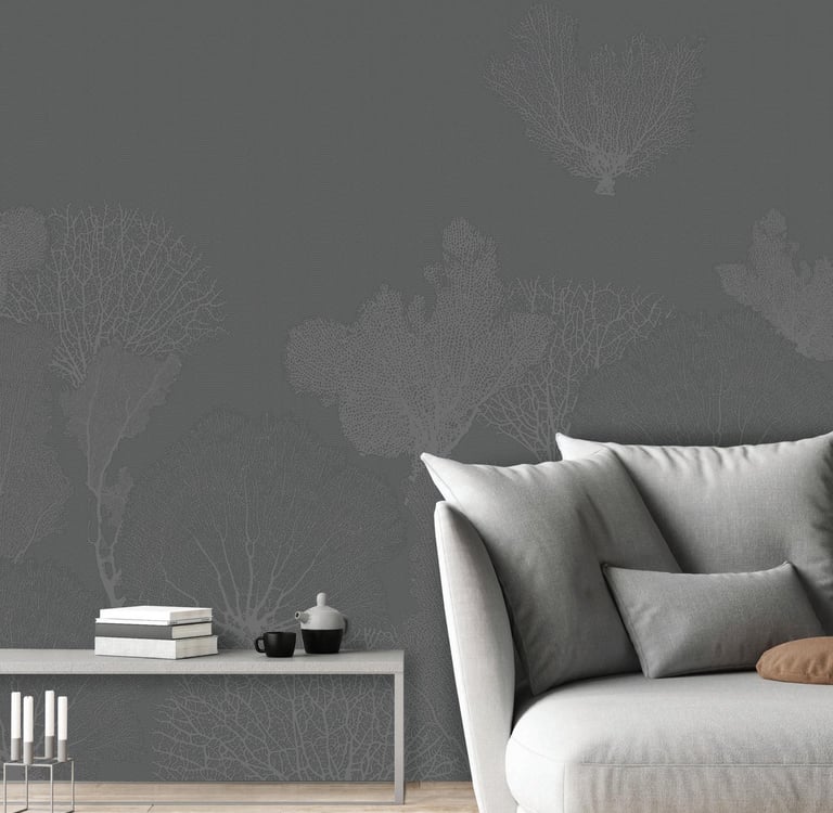 Coral canvas design printed on Dimense Media Matt