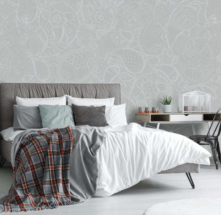 Paisley canvas design printed on Dimense Media Matt
