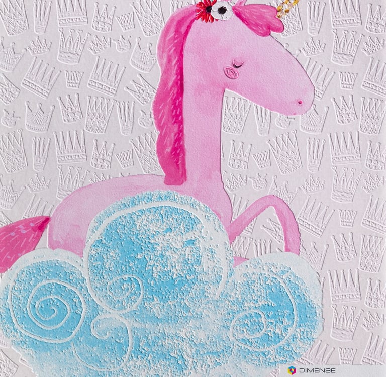 Close-up of Princess Castle canvas texture on Dimense Media Matt