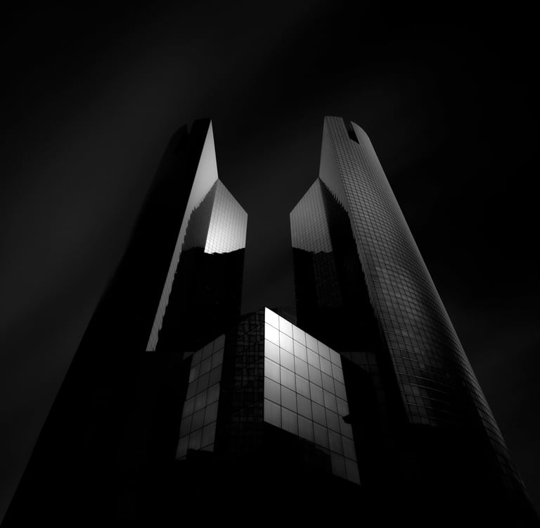 Paysage urbain graphique et architectural par David Keochkerian