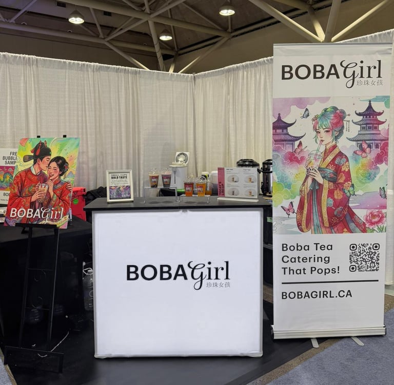 Boba Girl Bubble Tea pop up bar