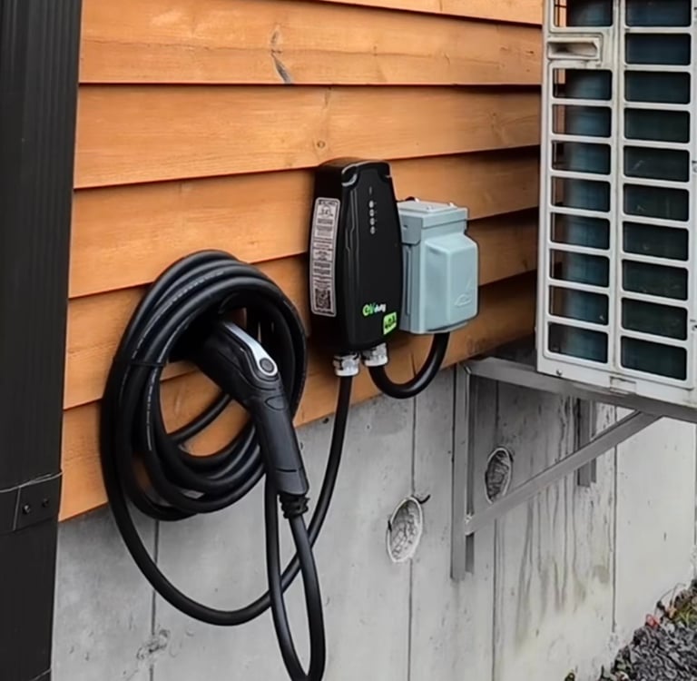 Infrastructure de recharge pour véhicule électrique en condo.