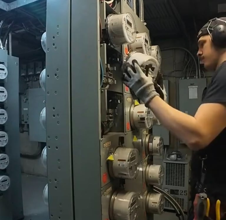 Entrepreneur électricien, à Québec et Lévis, contrôleur de charge entrée électrique.