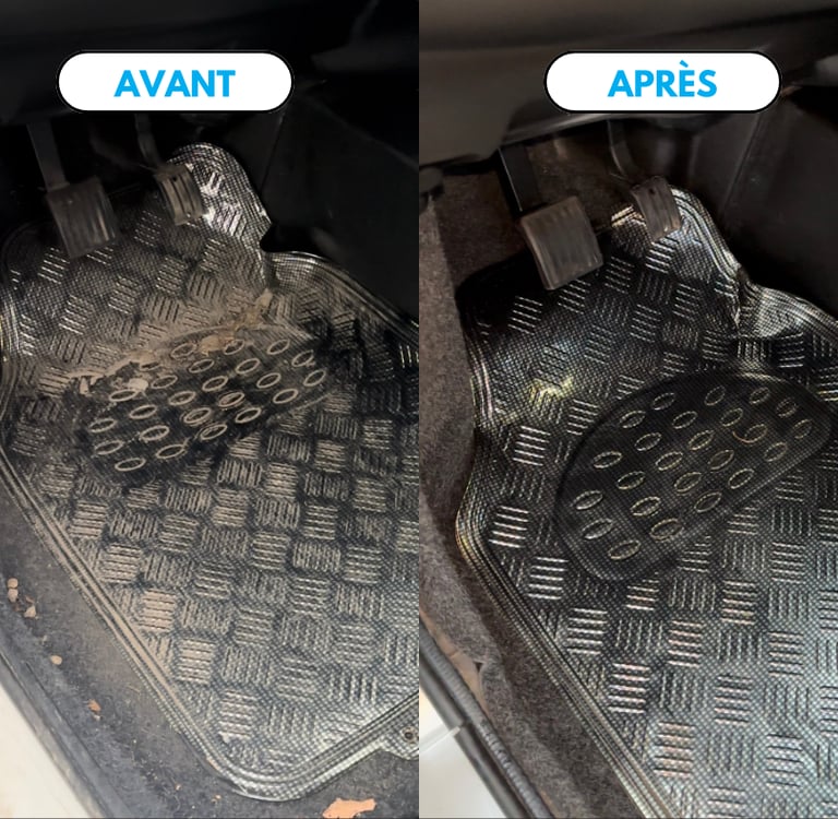Avant après nettoyage auto 