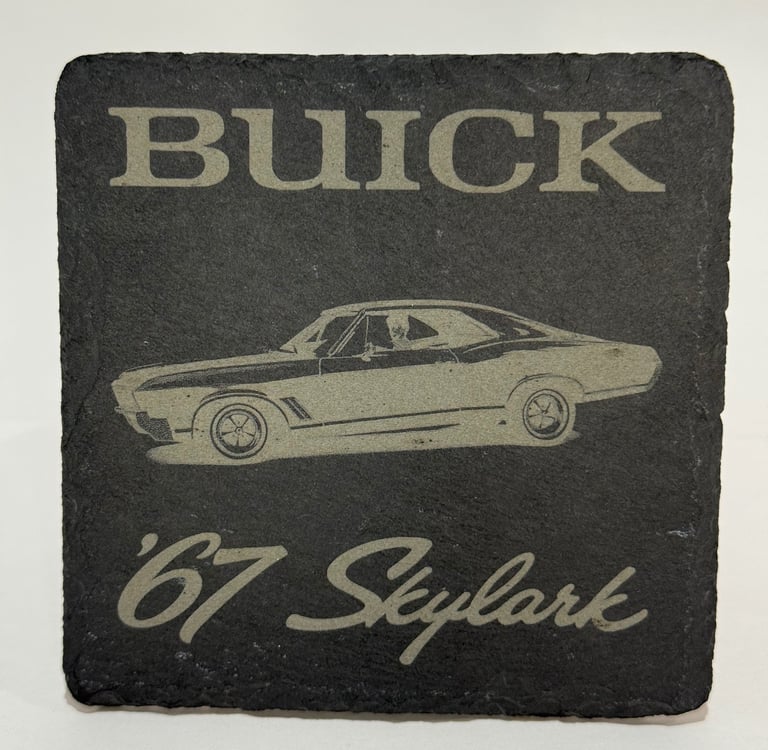 Personalized slate coaster