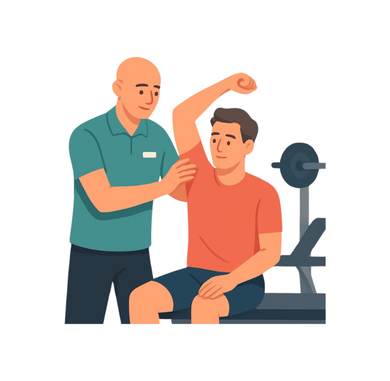 Seduta di fisioterapia e riabilitazione post-chirurgica a Piossasco