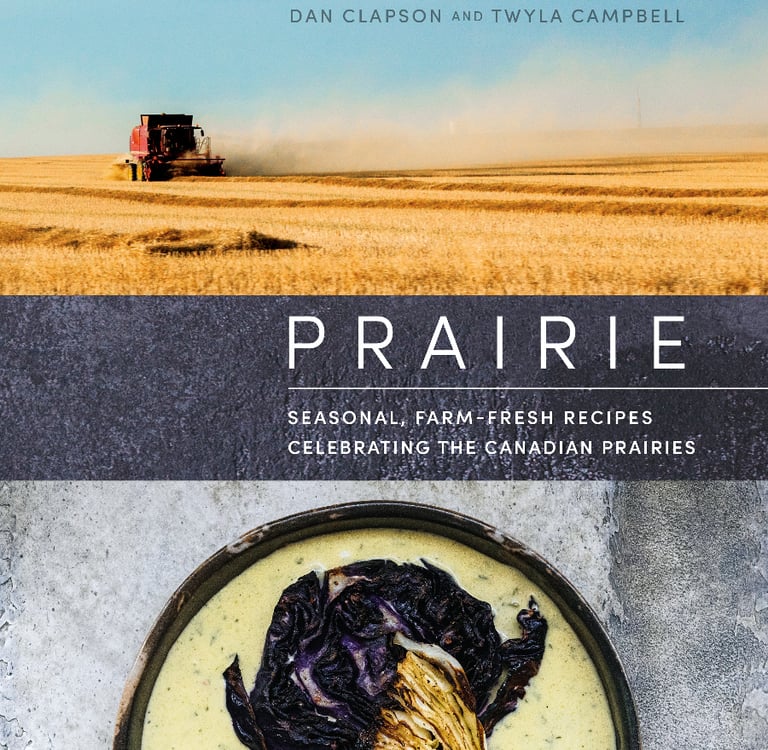 The cover of the cookbook 'Prairie' by Dan Clapson