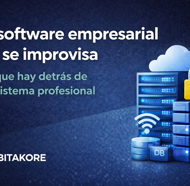 Software empresarial profesional: arquitectura, seguridad y escalabilidad