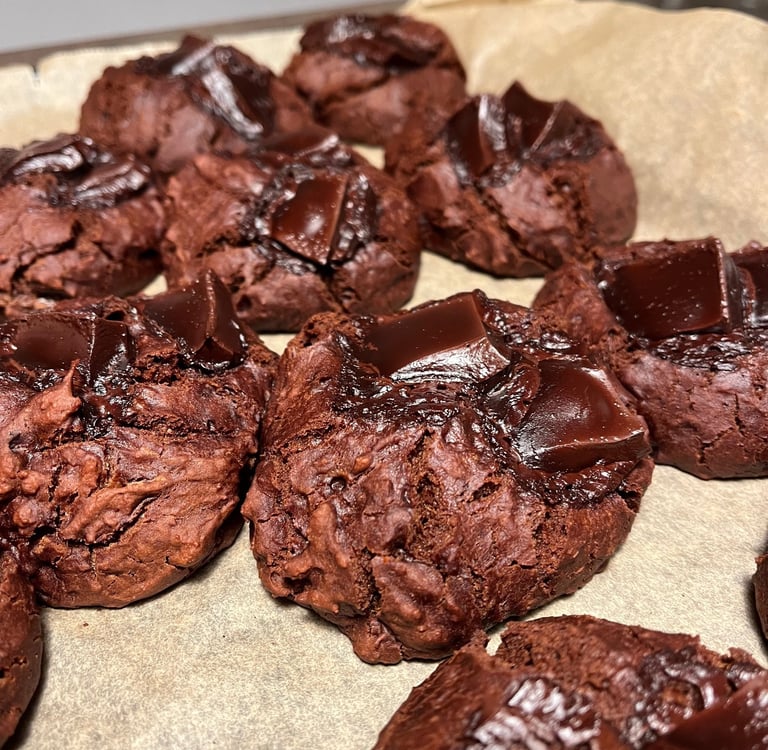 Cookies moelleux à la courge et au chocolat. Crédit photo Terres & Graines