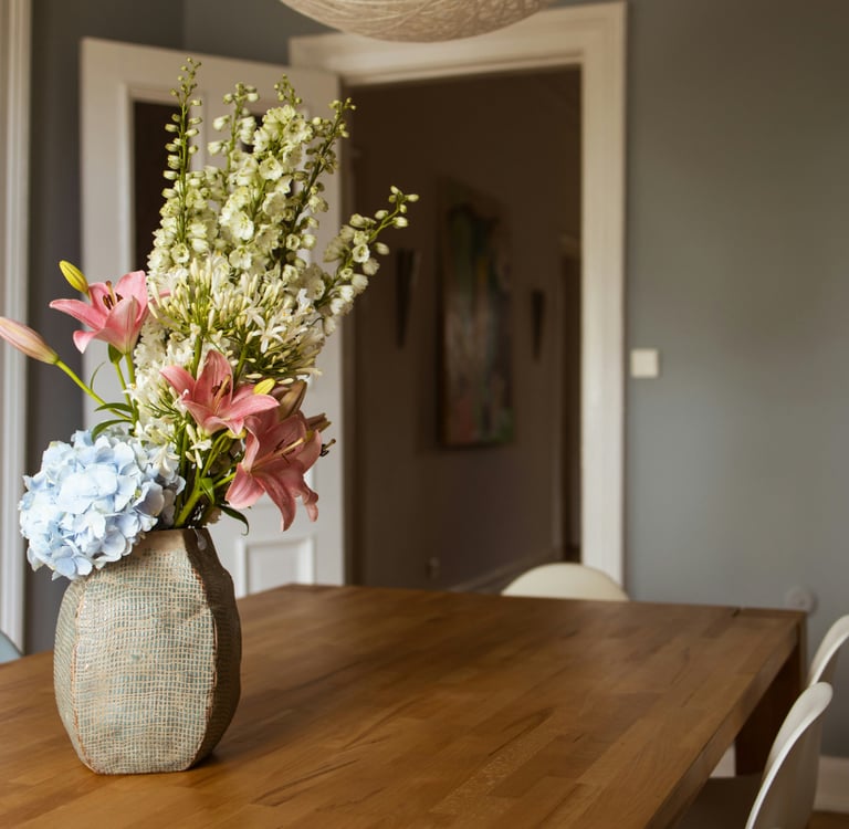 French Mediterranean Dining Room