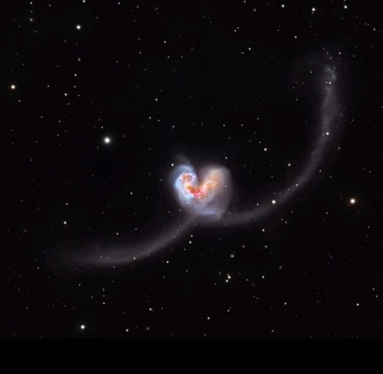 Le Galassie Antenna foto scattata dall'amico Gian Lorenzo Ferretti