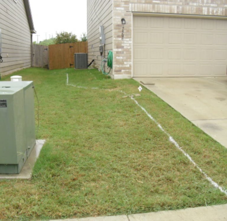 Before decomposed granite walkway 