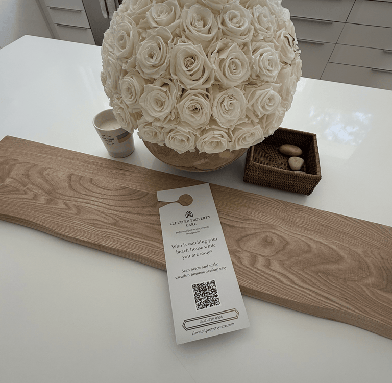 levated Property Care Delaware Beach House Door Hanger