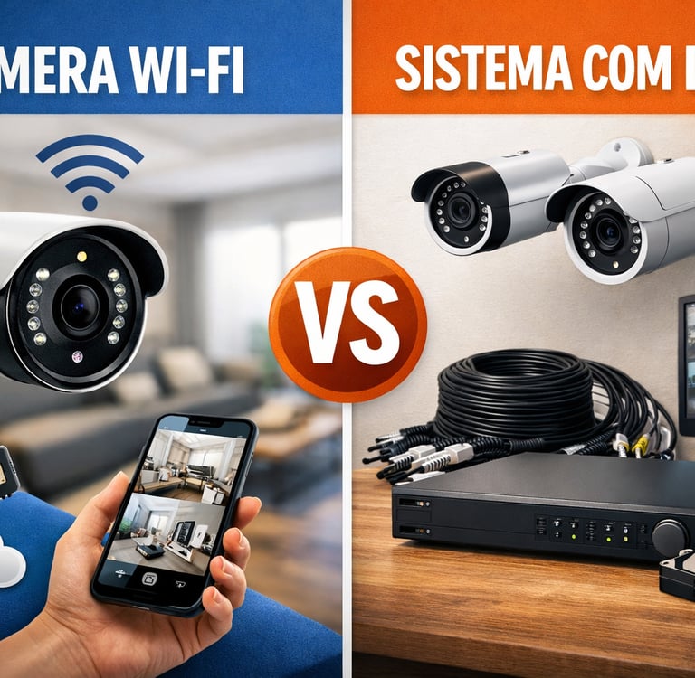 técnico em instalação de câmeras