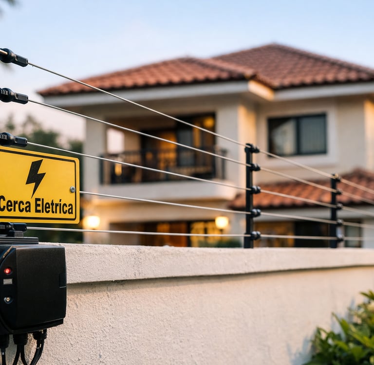 técnico instalador de cerca elétrica monitorada por app