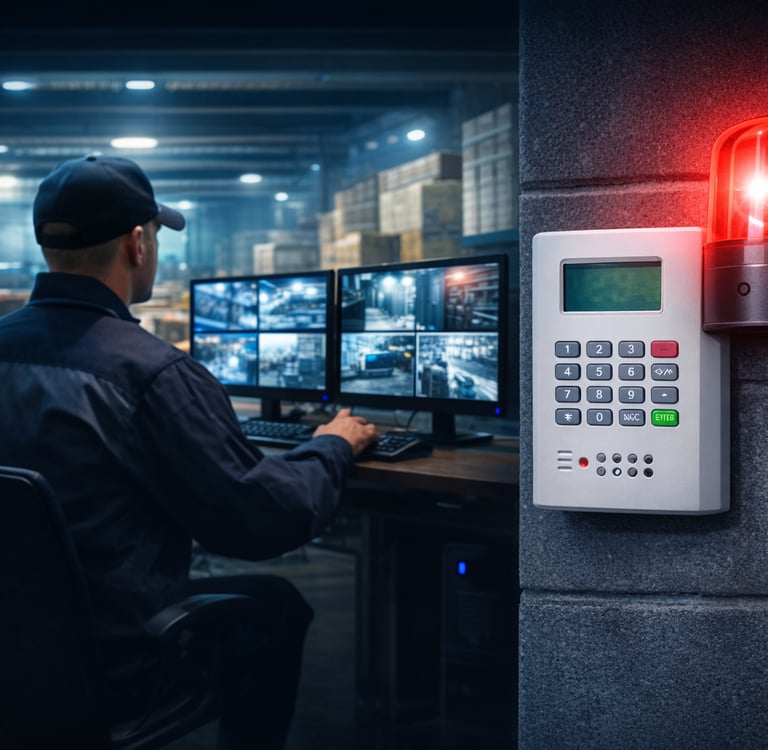 instalação de alarmes com monitoramento via app