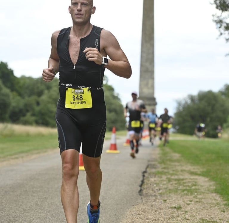 Sportsman performing at his peak after a sports massage