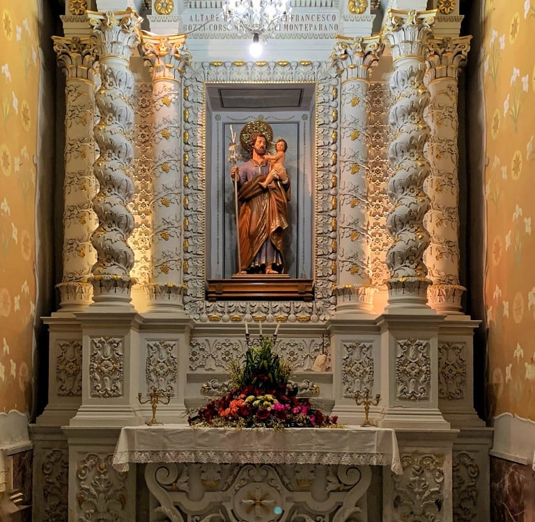San Giuseppe nella chiesa di Monteparano con le sue tradizioni popolari