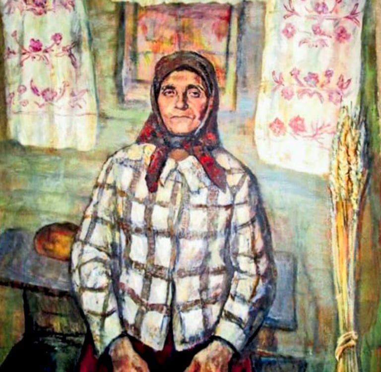 Іван Савенко «Хлібороб Євдокія Пазенко», 1969 