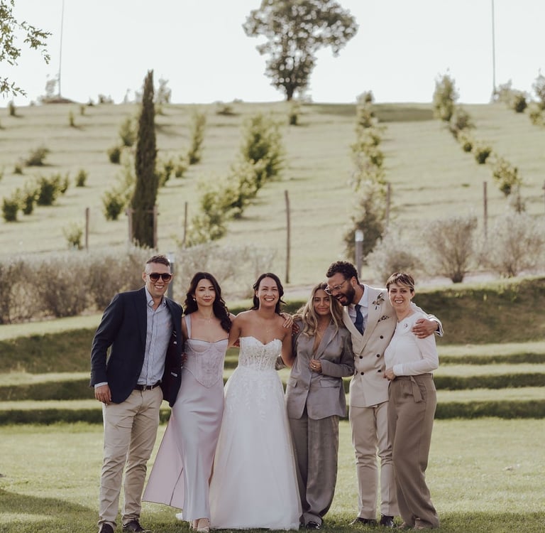 Francesco Margaretini Wedding planner in a wedding at a villa in Italy