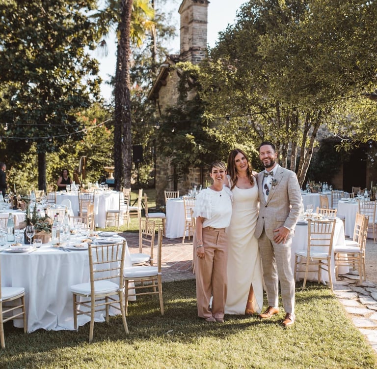 Monica wedding planner on a celebration curated by Francesco Margaretini