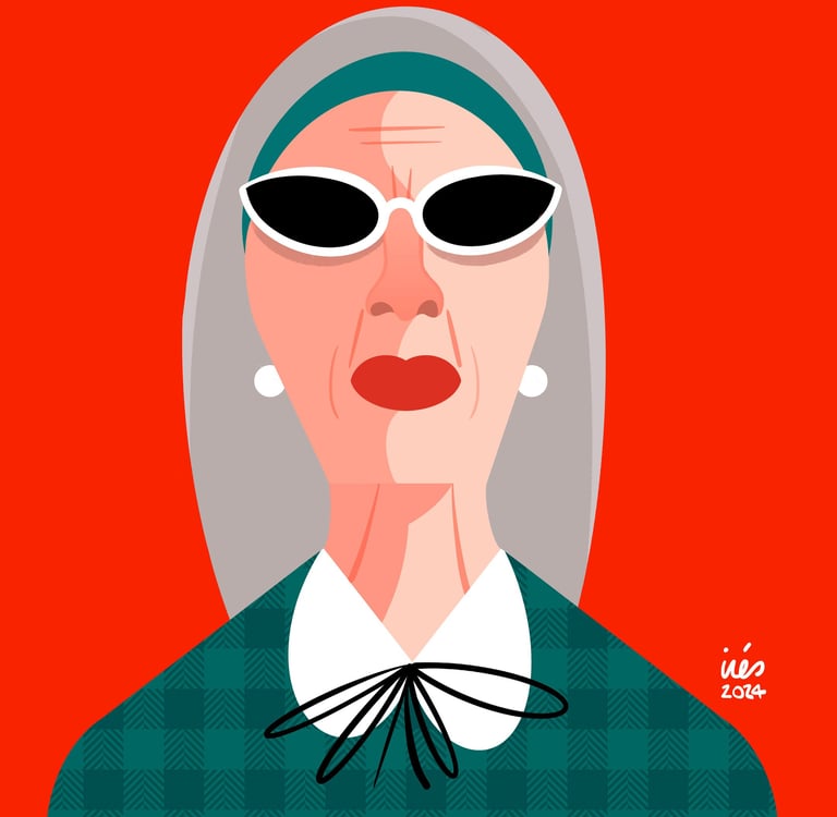 Lady with pearl earrings